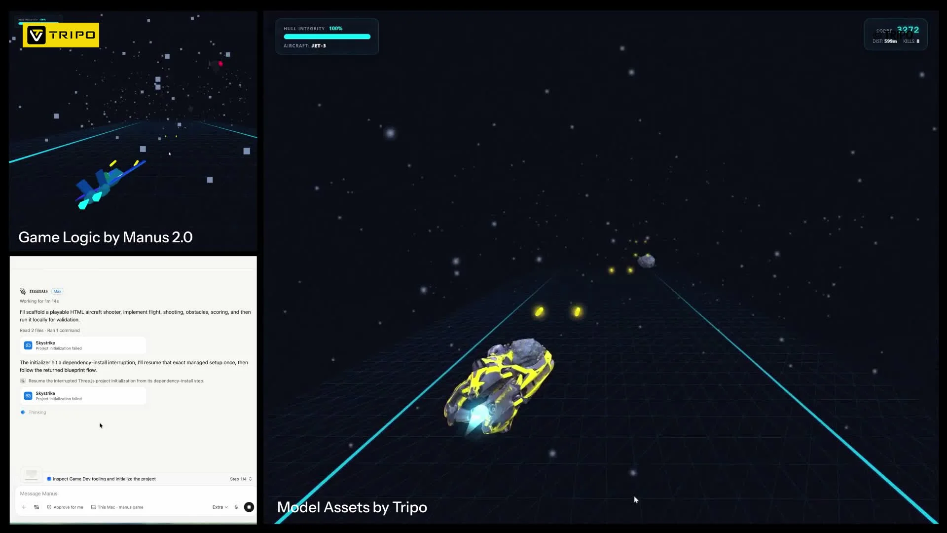 Render Layer Image File Manus 2.0 Meets Tripo: Building a Browser Game Prototype in 2 Hours