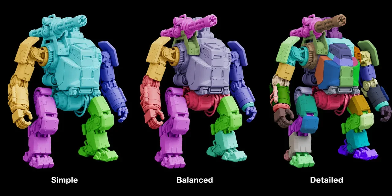 Simple, Balanced, and Detailed precision tier comparison
