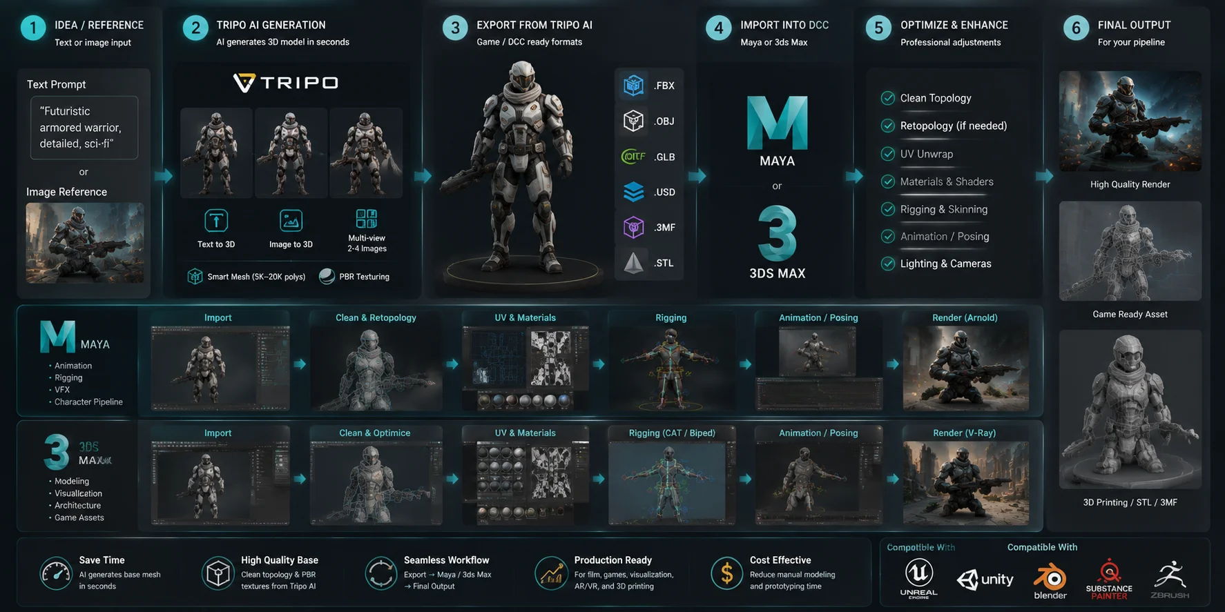 maya vs 3ds max how tripo ai fits into your maya or 3ds max workflow