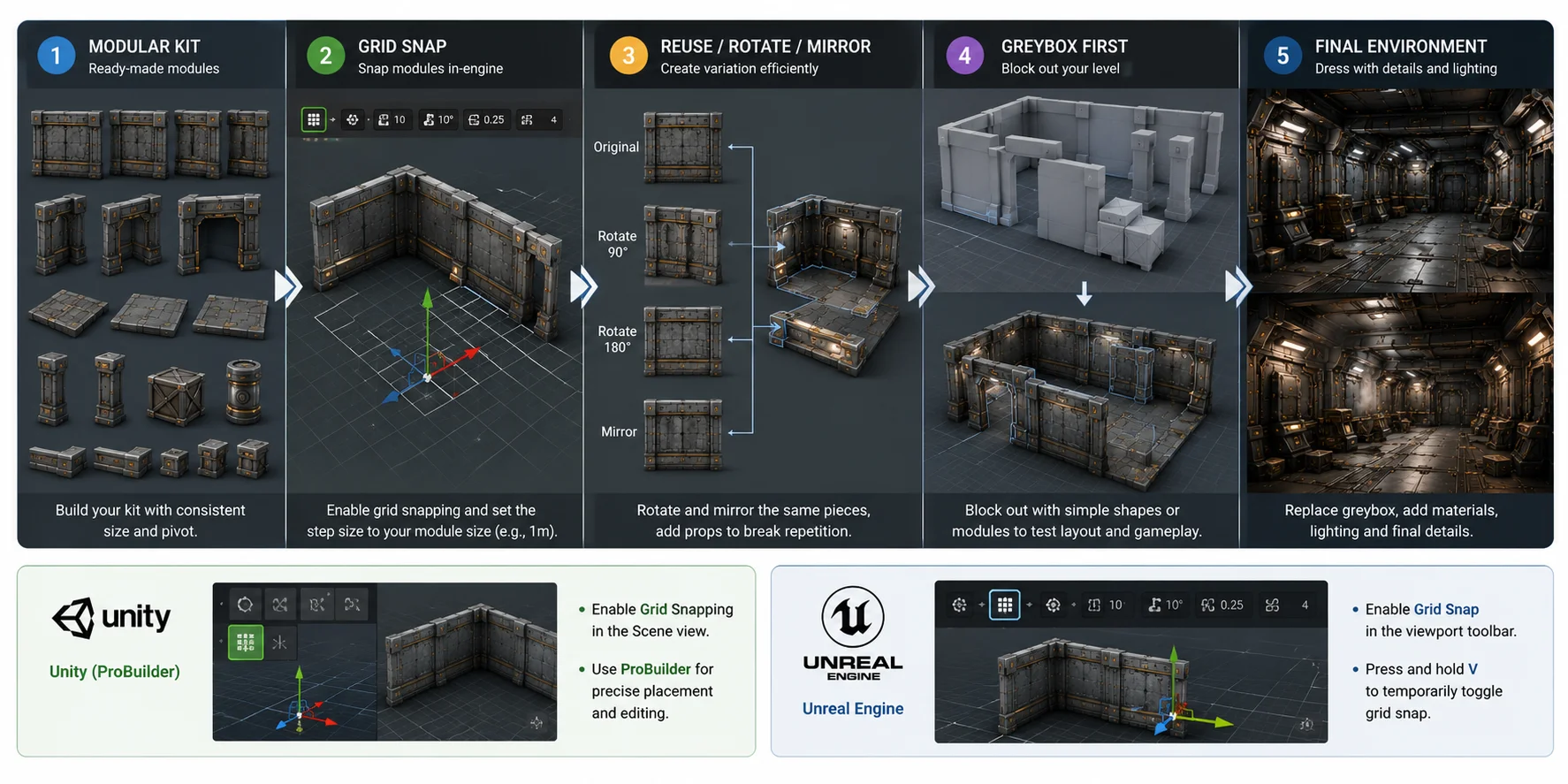 building modular environments in game engines