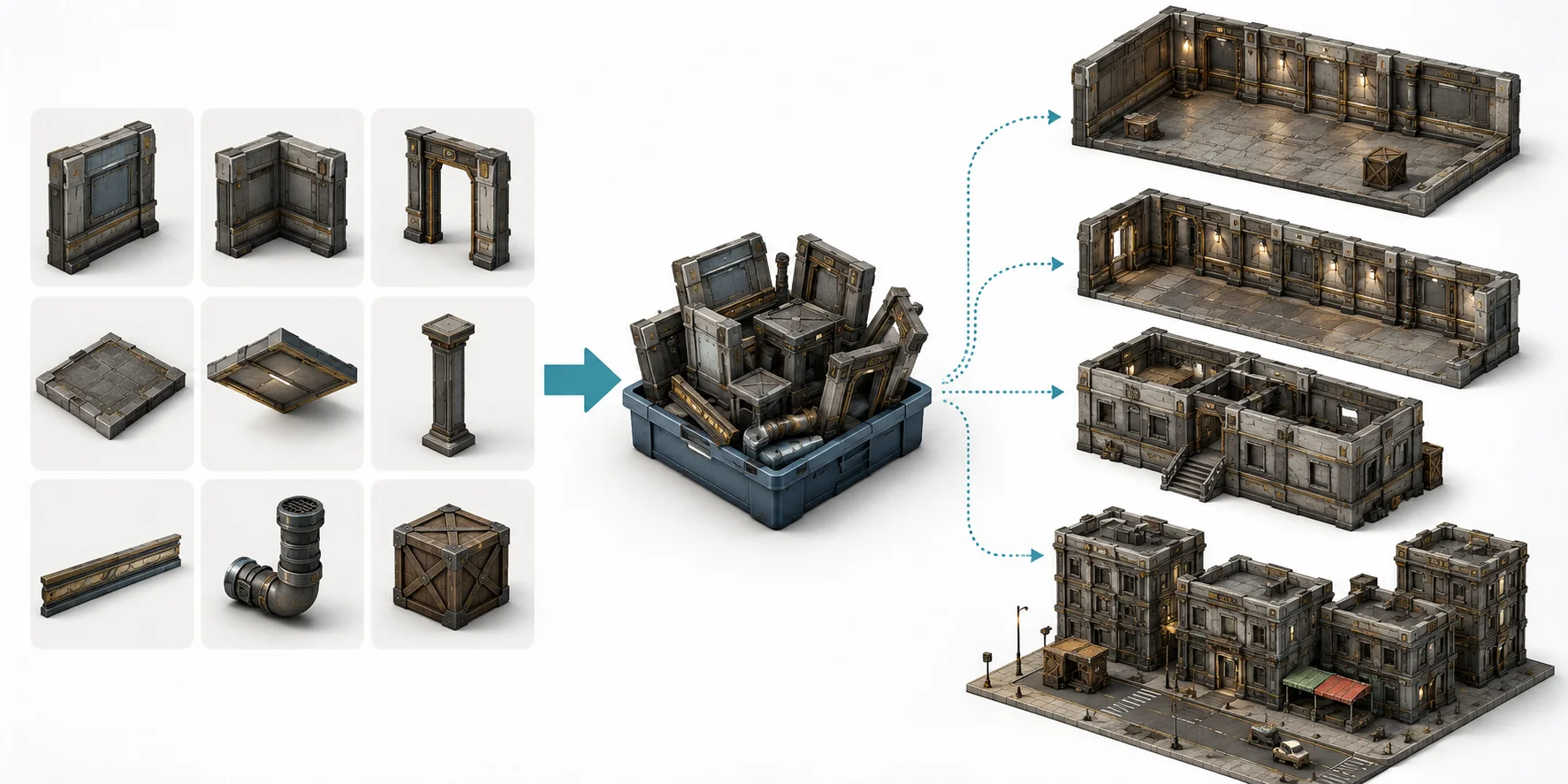 modular kit building blocks