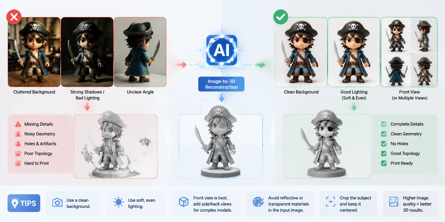 nano banana for 3d printing use multi view images for complex objects