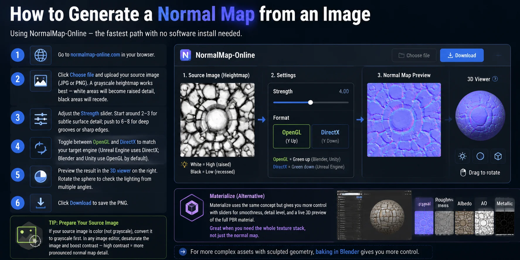 normal map generator how to generate a normal map from an image