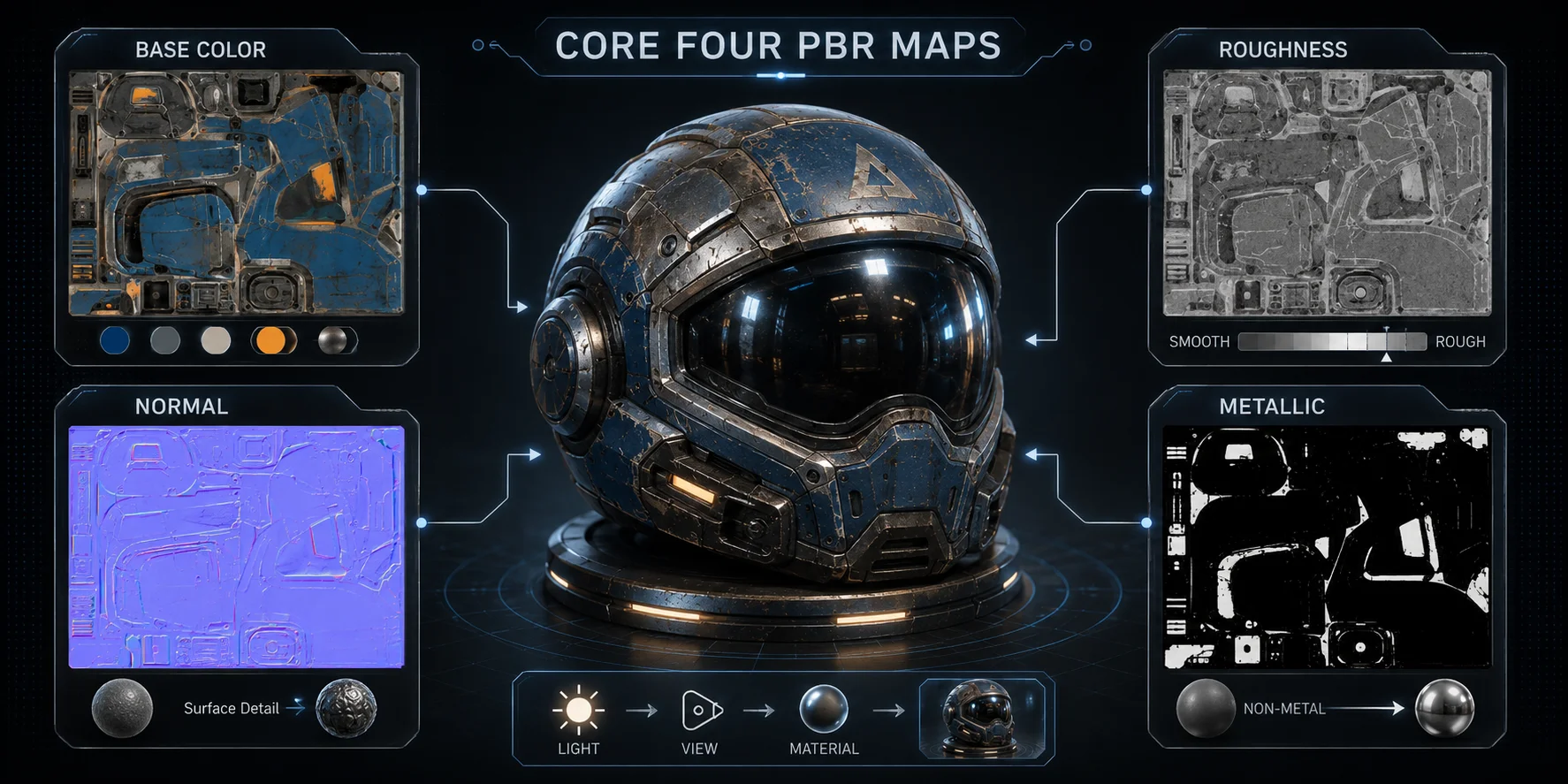 pbr texture maps list the core four pbr maps