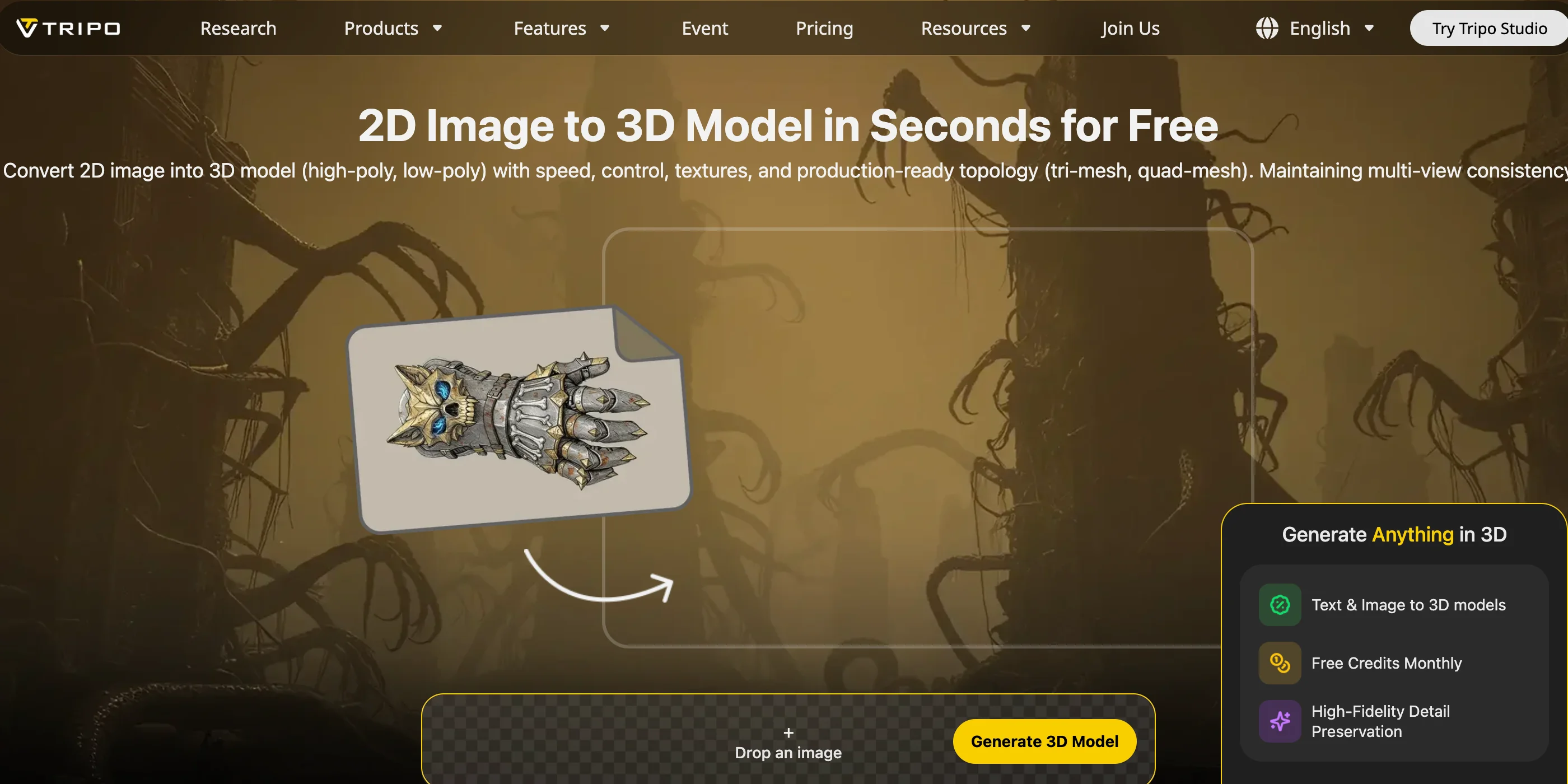 poseable 3d character step 3 convert an image into a 3d character