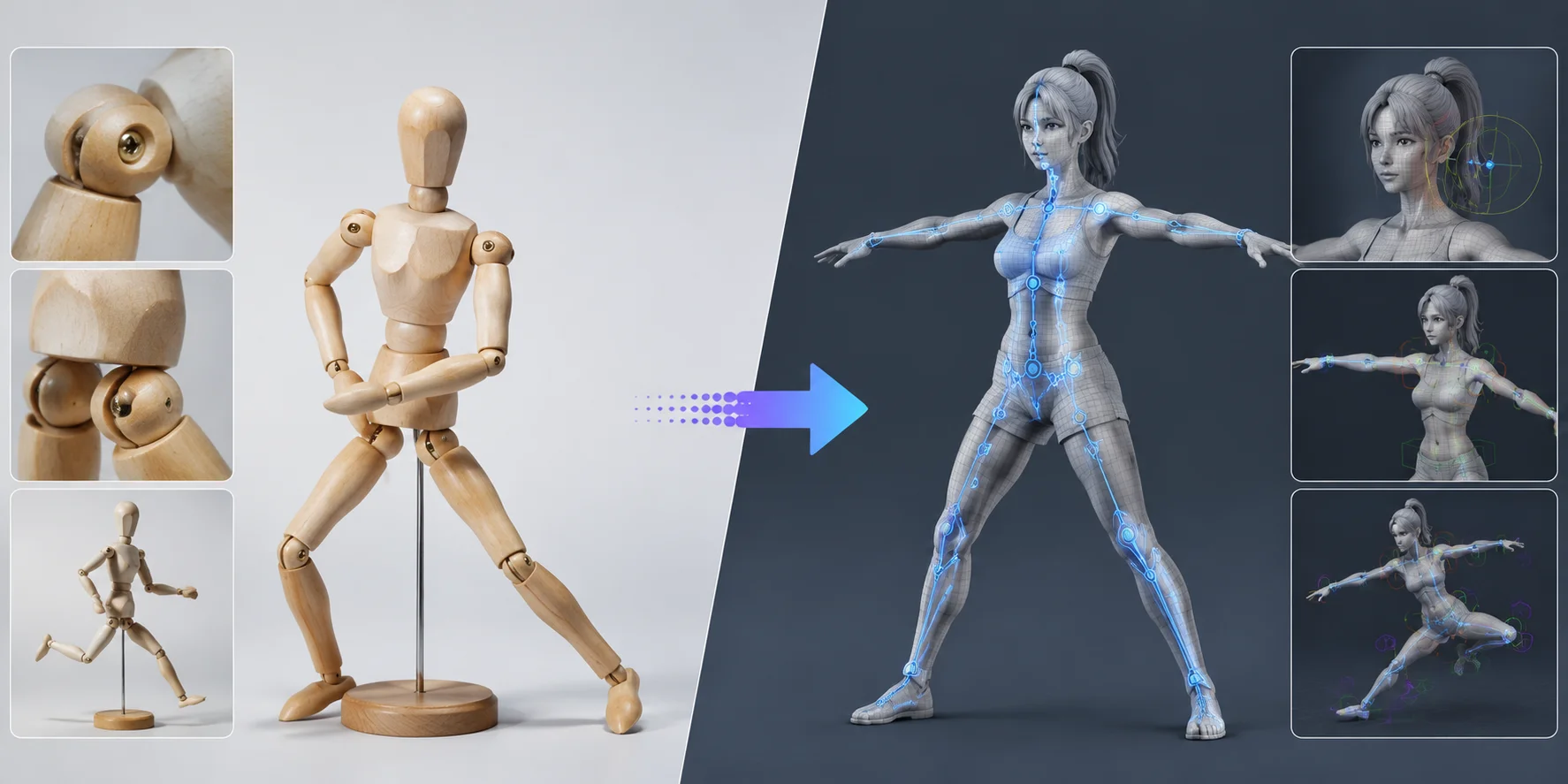 poseable 3d character what is a poseable 3d model and why artists use them