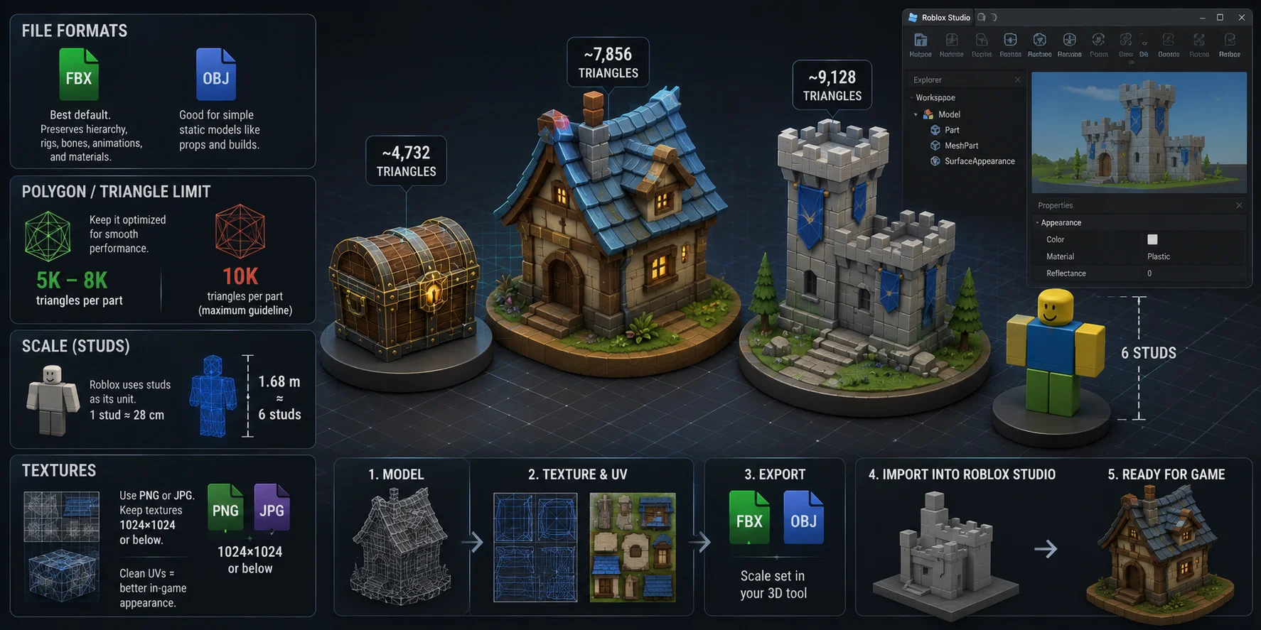 roblox 3d model maker roblox model requirements what you need to know before you start