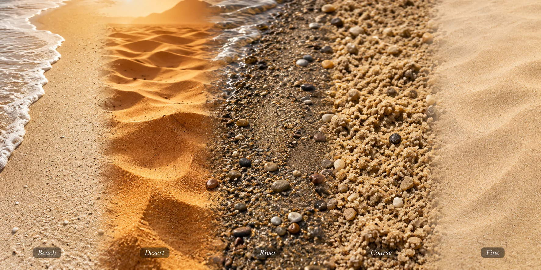 sand texture types of sand texture