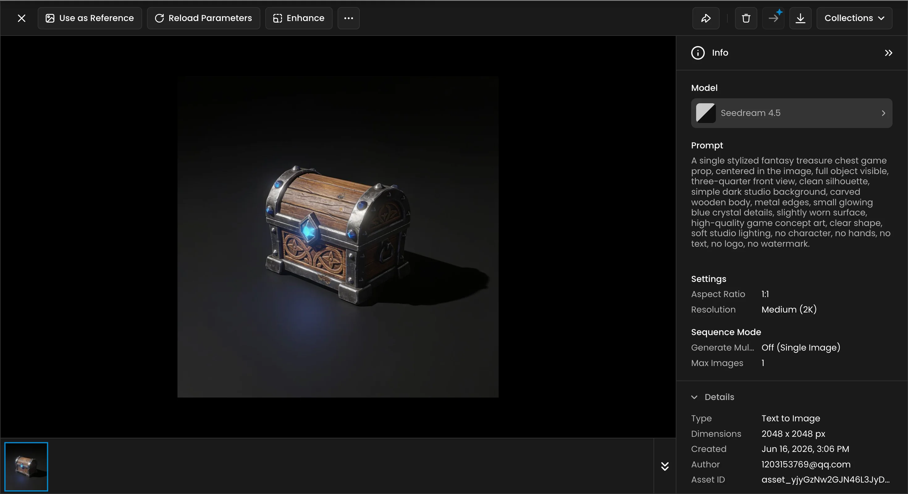 ai generated fantasy treasure chest game