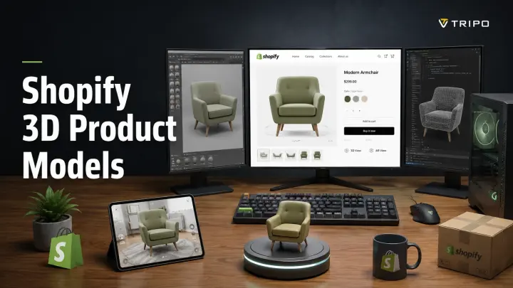 shopify 3d product models workflow