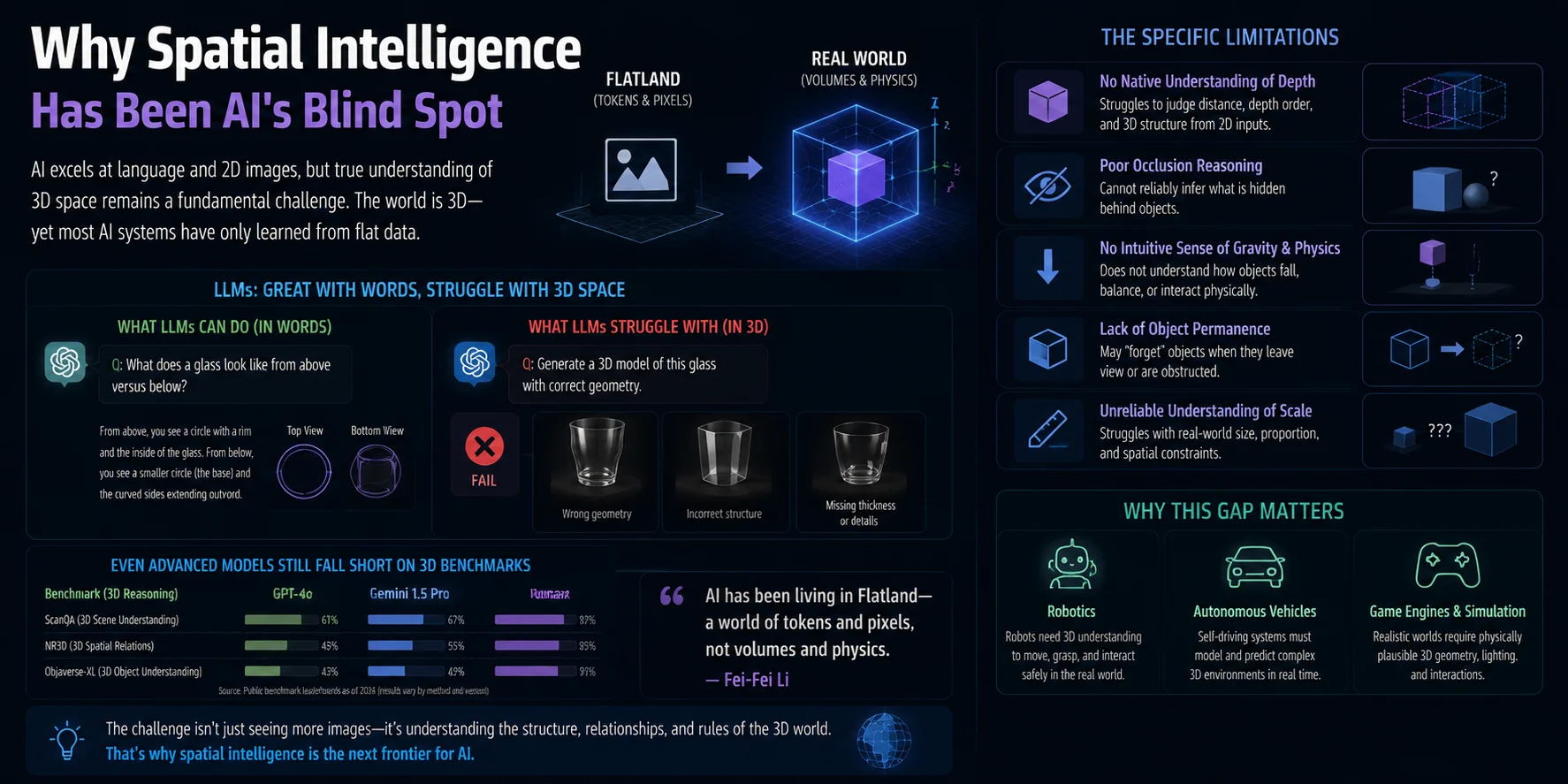 why spatial intelligence is ai blind spot