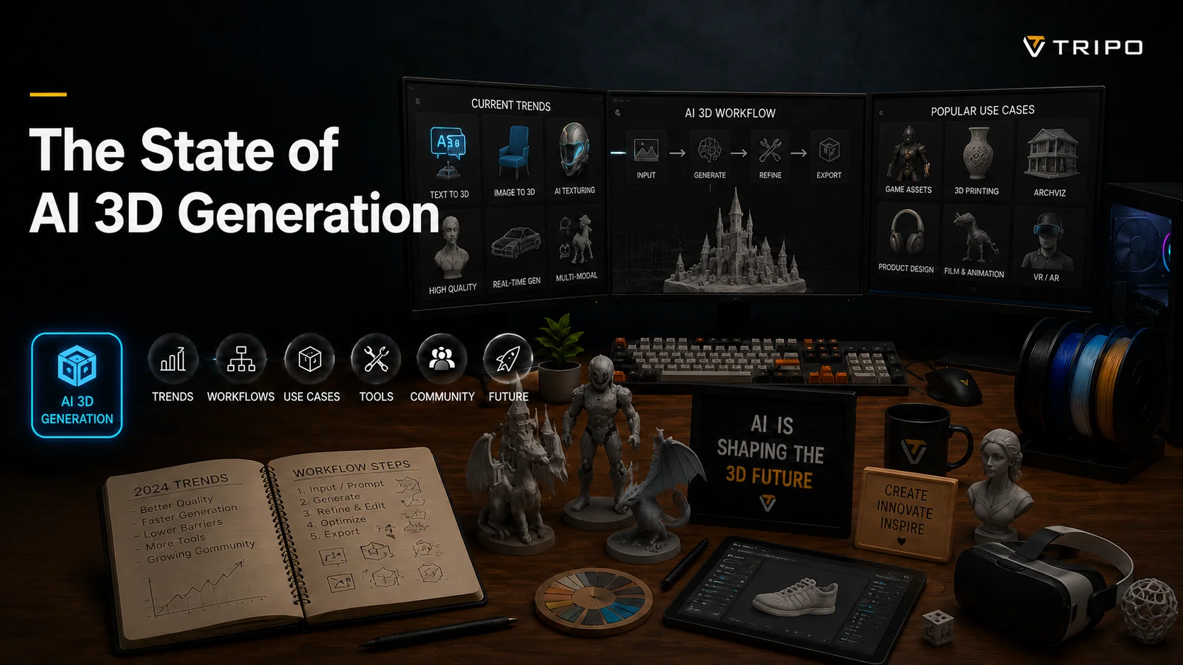 ai 3d generation trends workflows and use cases dashboard