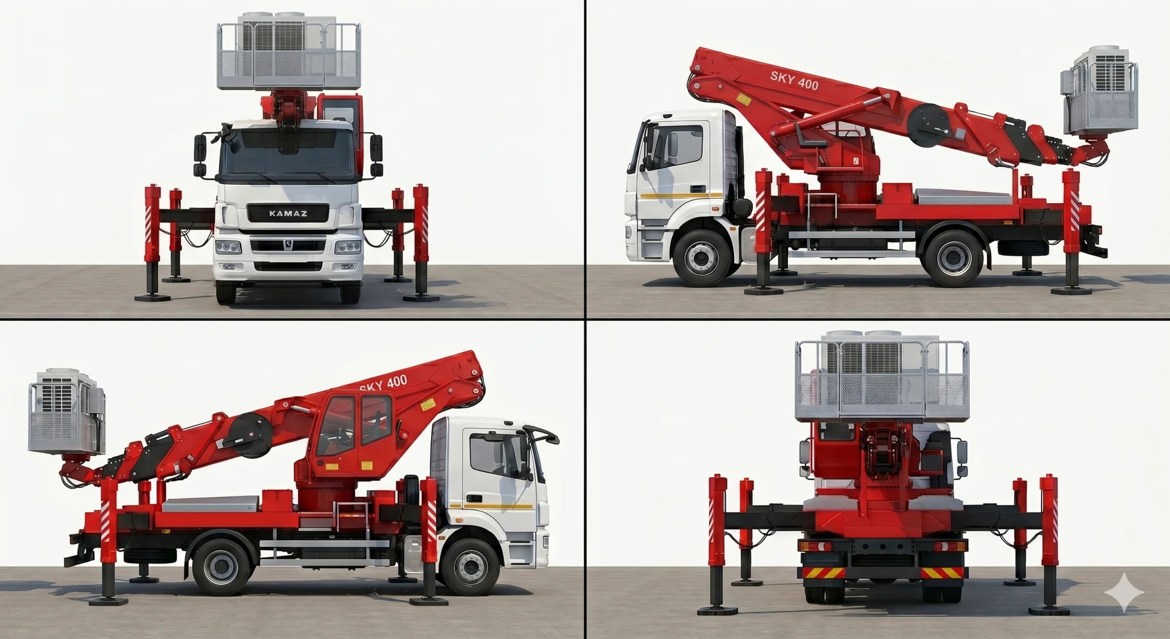 sky 400 boom truck reference views