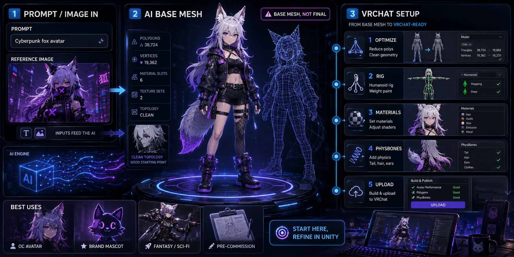 vrchat models create a unique vrchat model with tripo ai