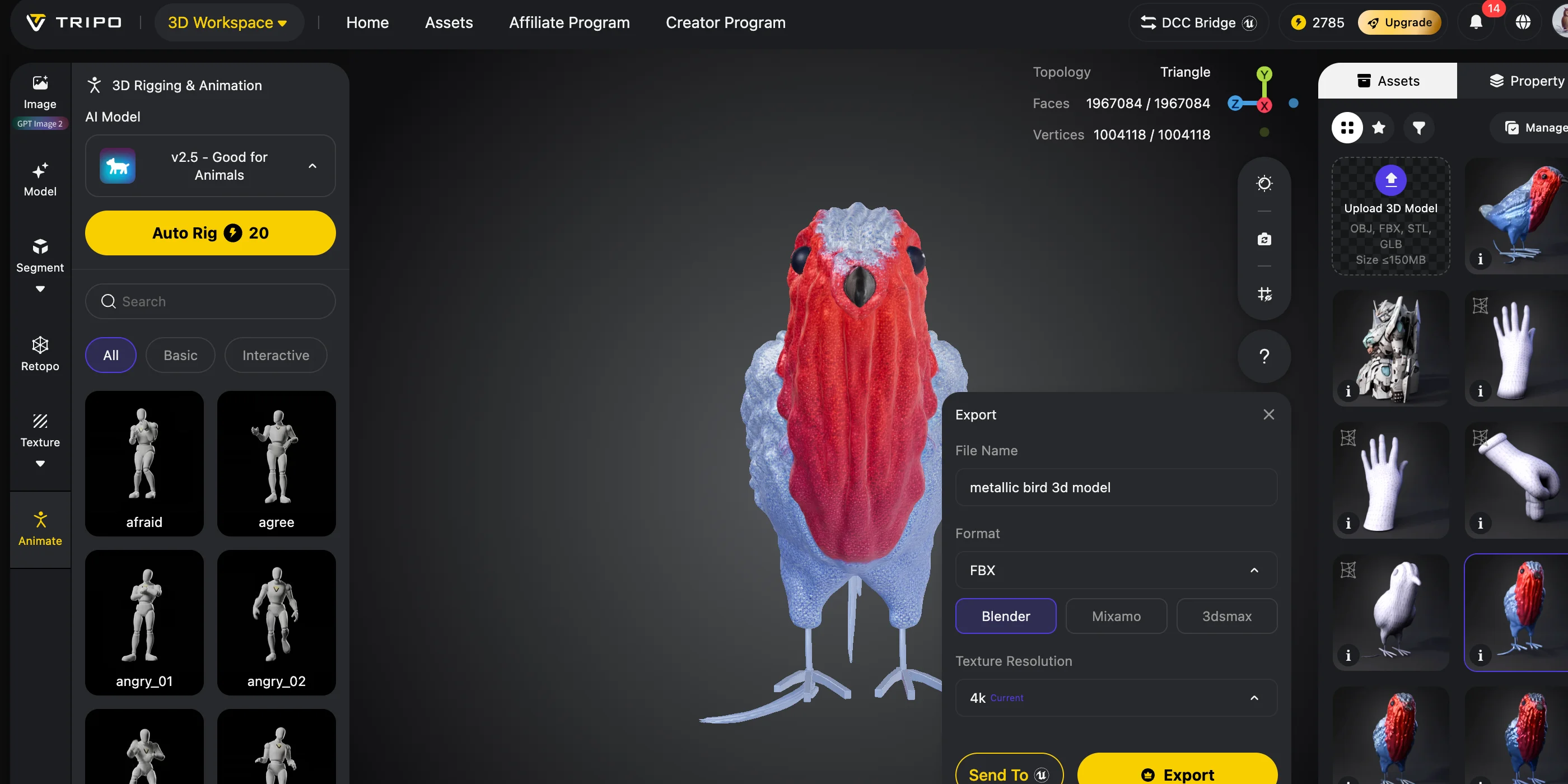 vrm model generator part a generate your character with tripo ai 4