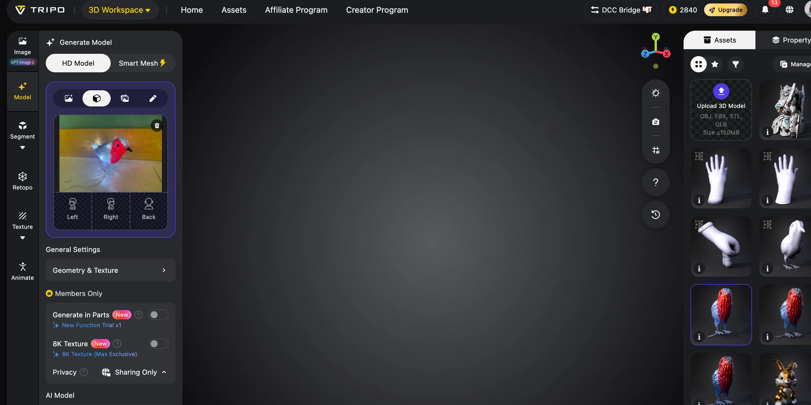 vrm model generator part a generate your character with tripo ai