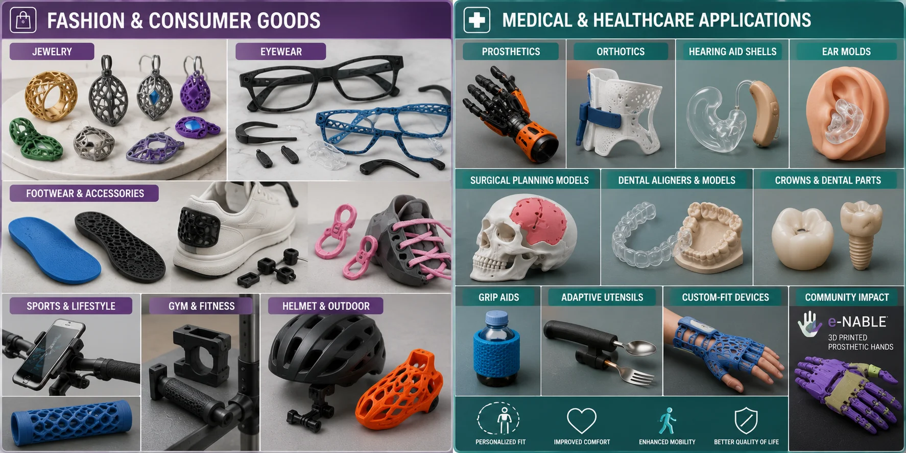 what can you make with a 3d printer fashion and consumer goods jewelry eyewear and footwear