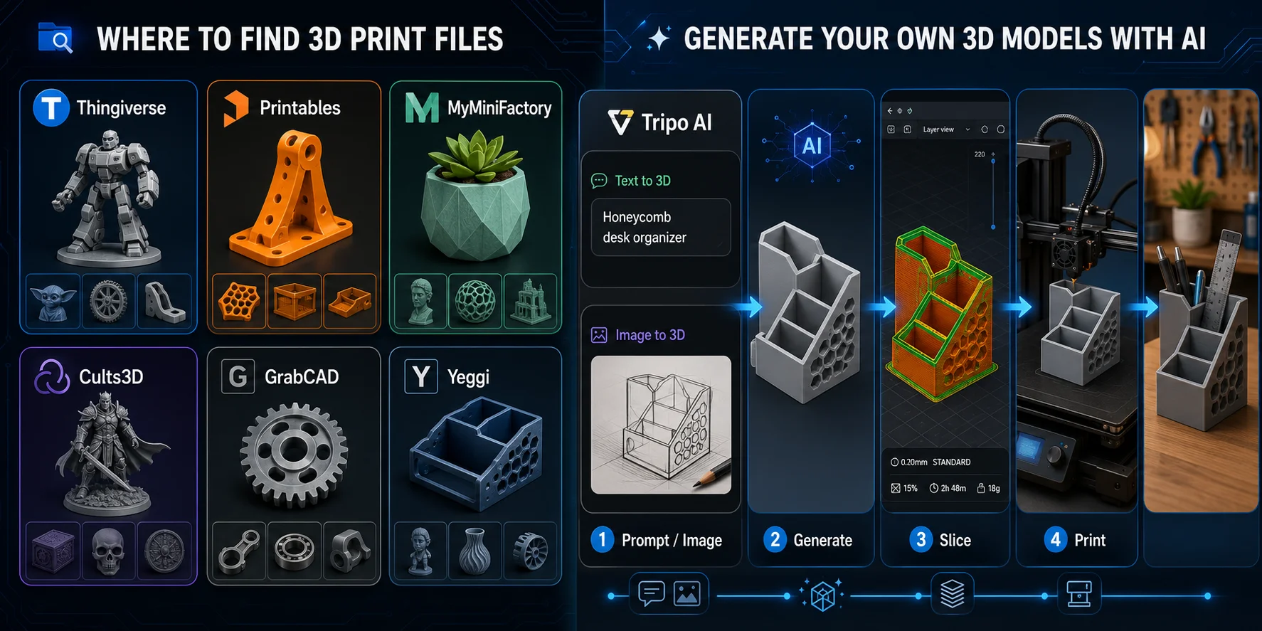 what can you make with a 3d printer where to find 3d print files