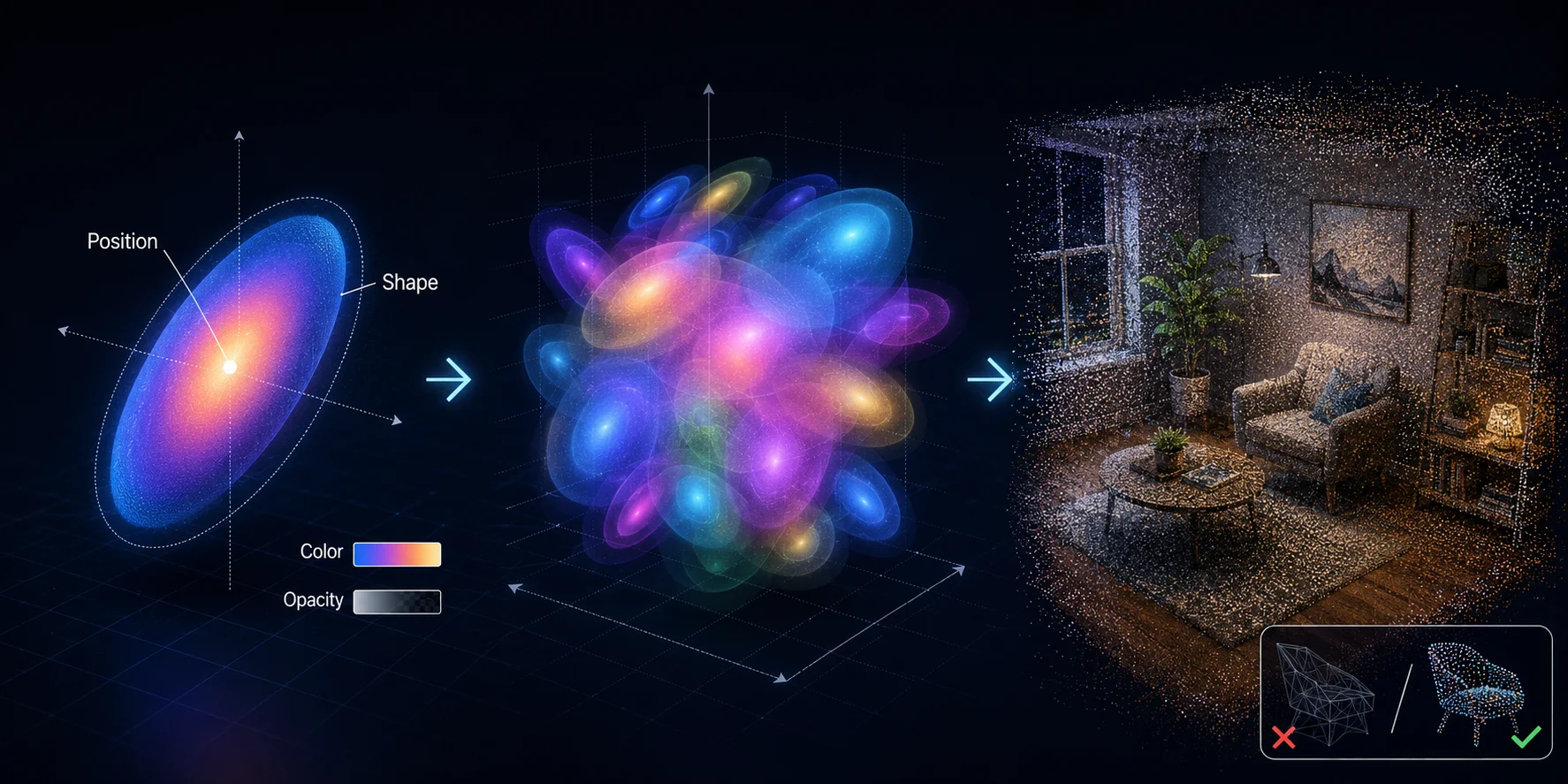 what is gaussian splatting what exactly is a gaussian in 3d gaussian splatting