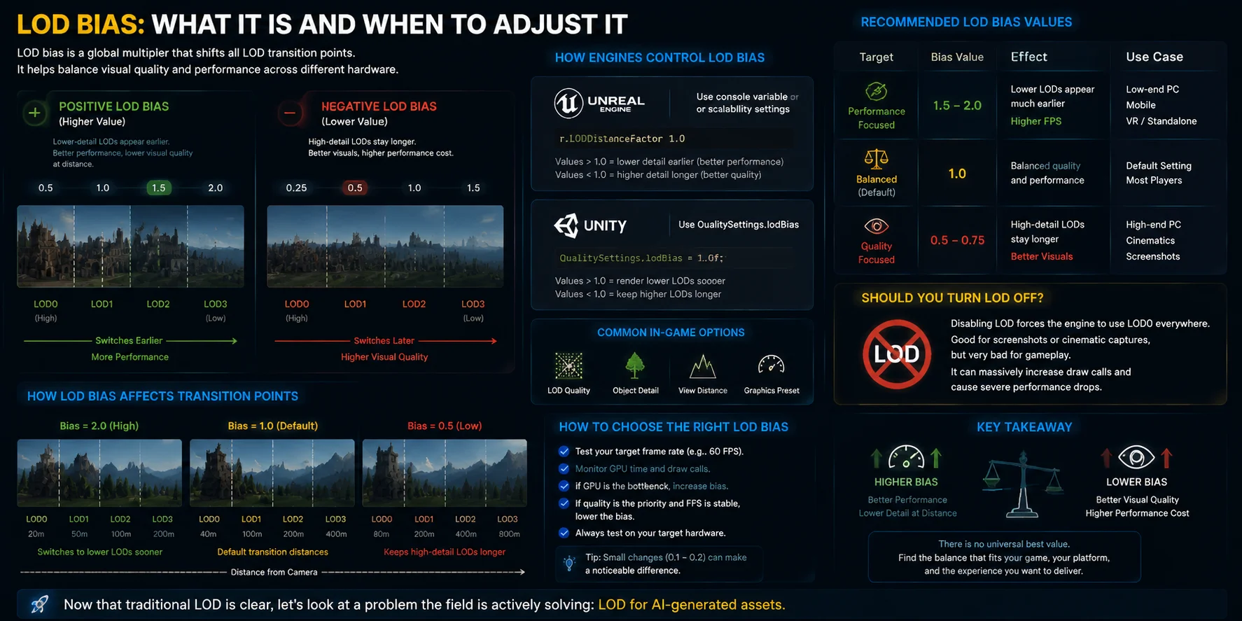 what is lod in games lod bias what it is and when to adjust it