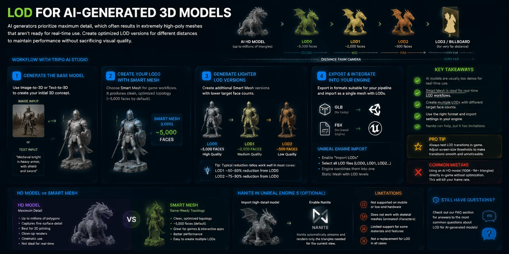 what is lod in games lod for ai generated 3d models 3