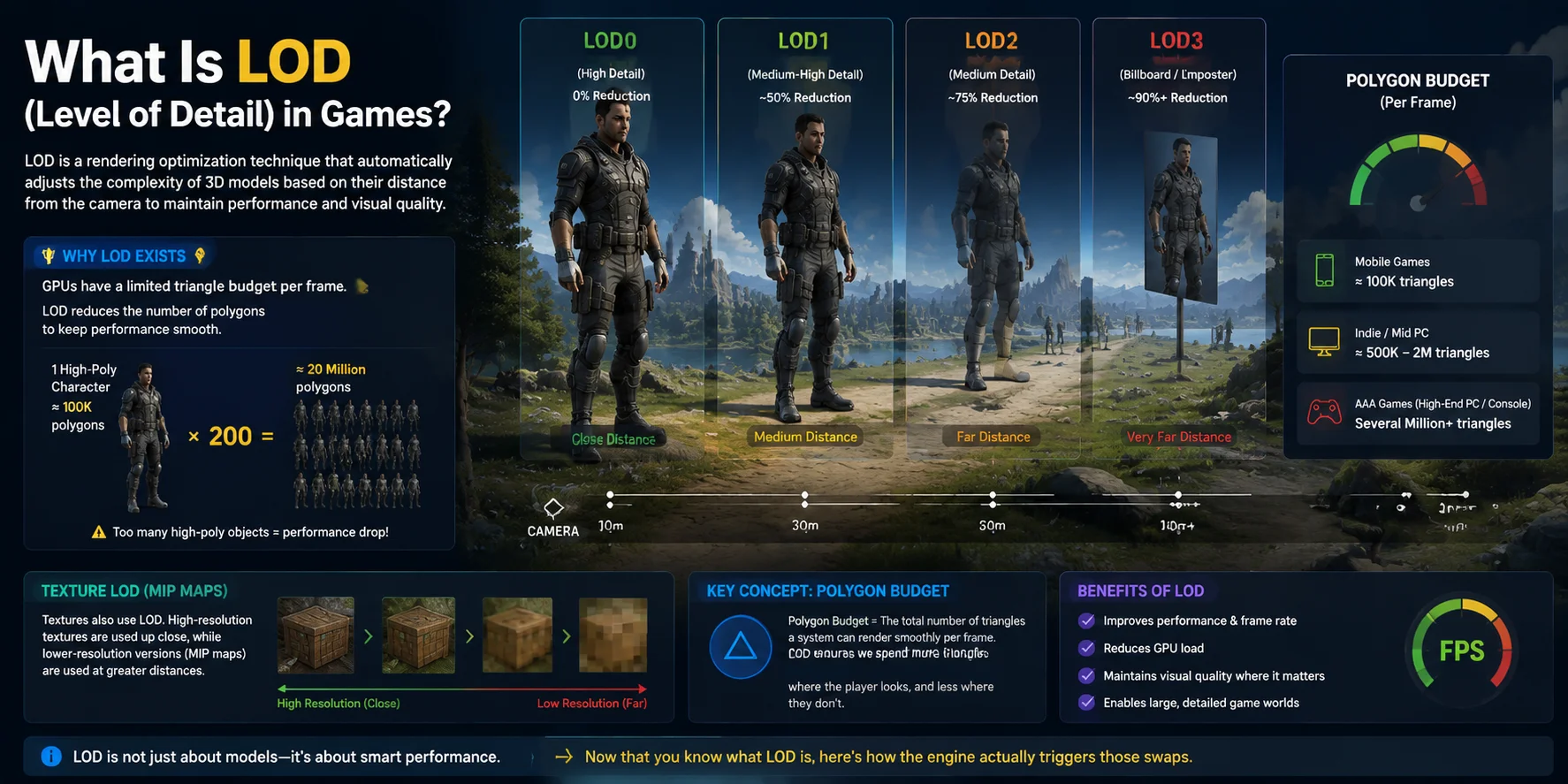 what is lod in games what is lod level of detail in games