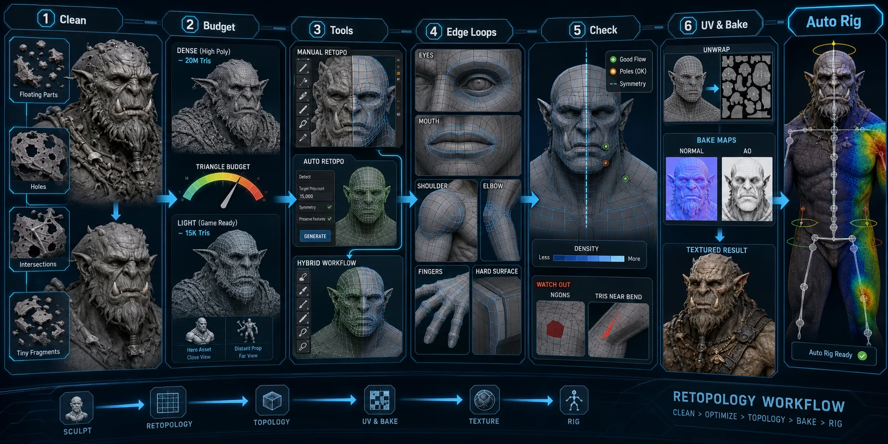 retopology workflow steps