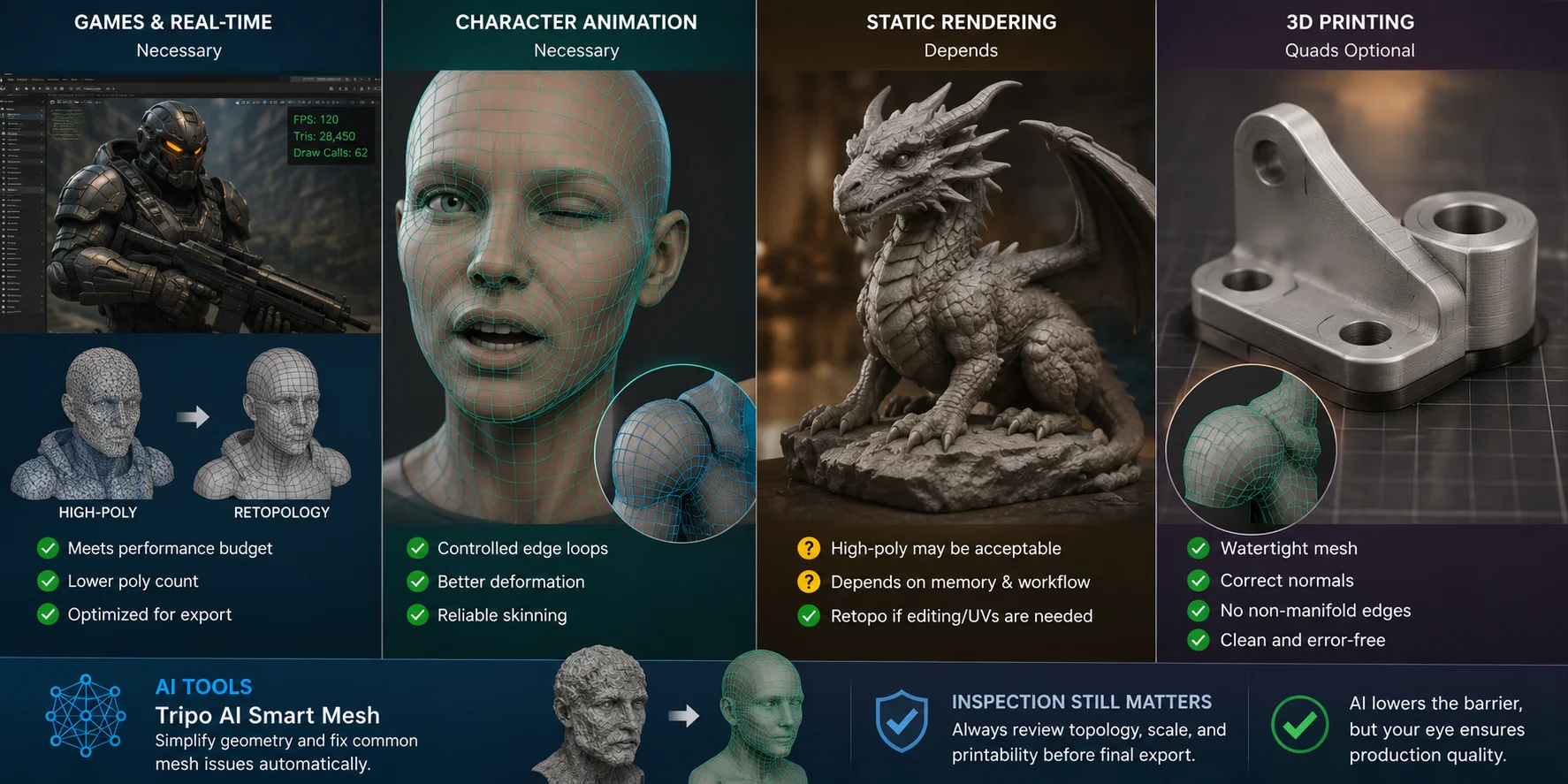when retopology is necessary