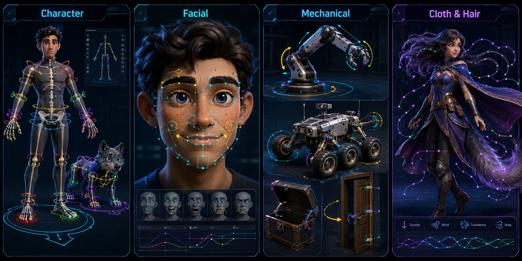 ¿Qué es el rigging en la animación 3D? Guía para principiantes