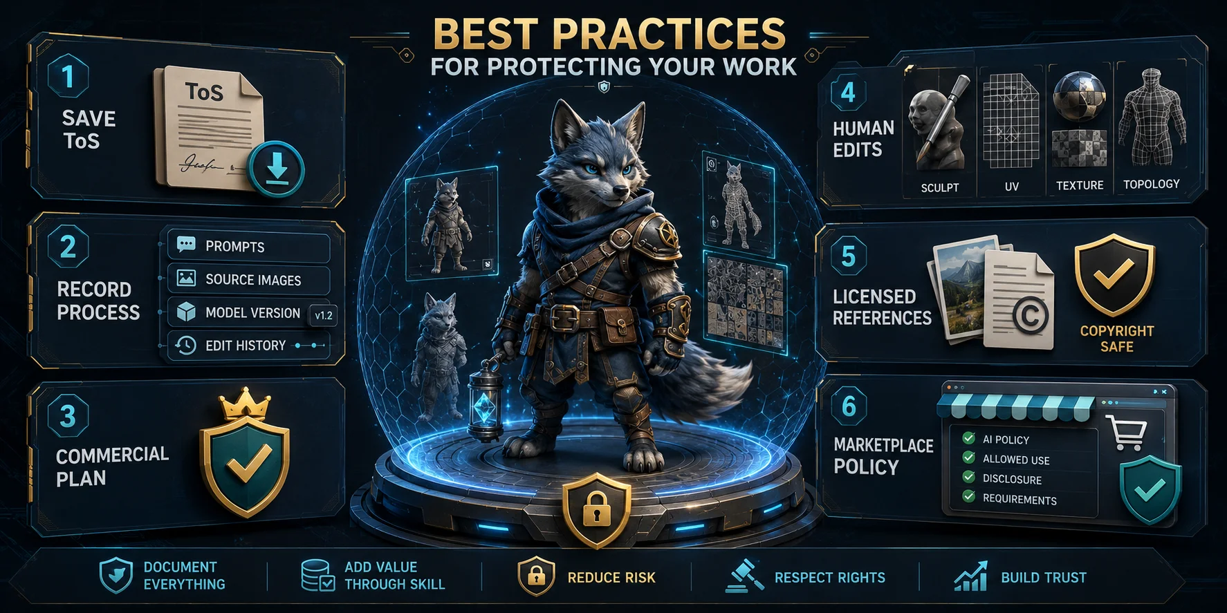 who owns ai generated 3d models best practices for protecting your work