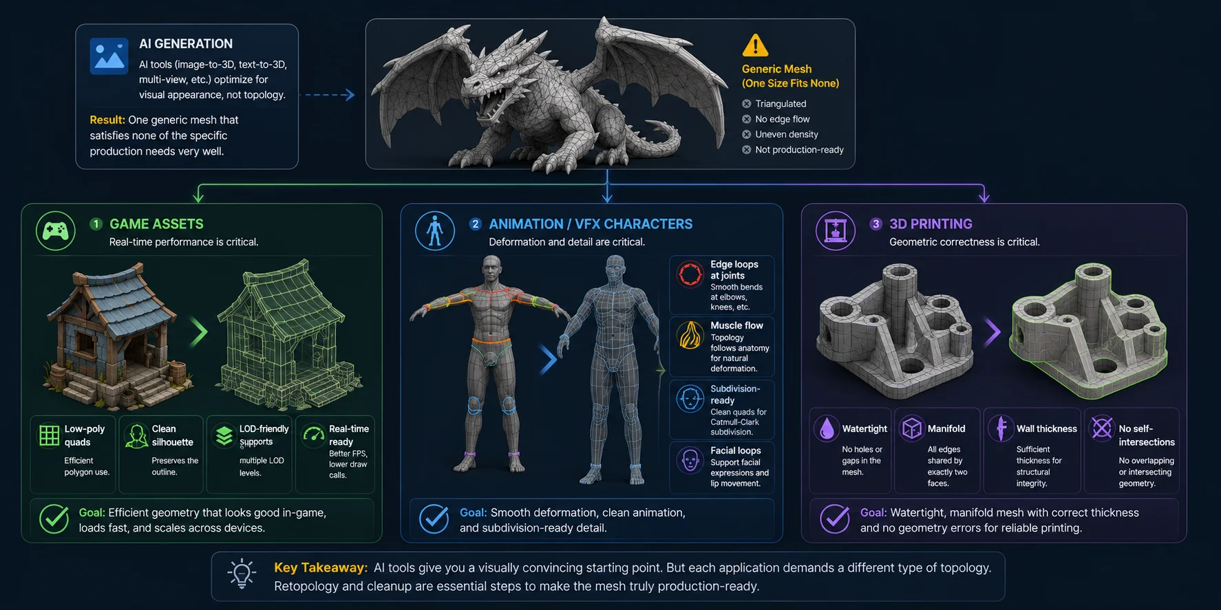 why ai 3d models have bad topology 3d printing