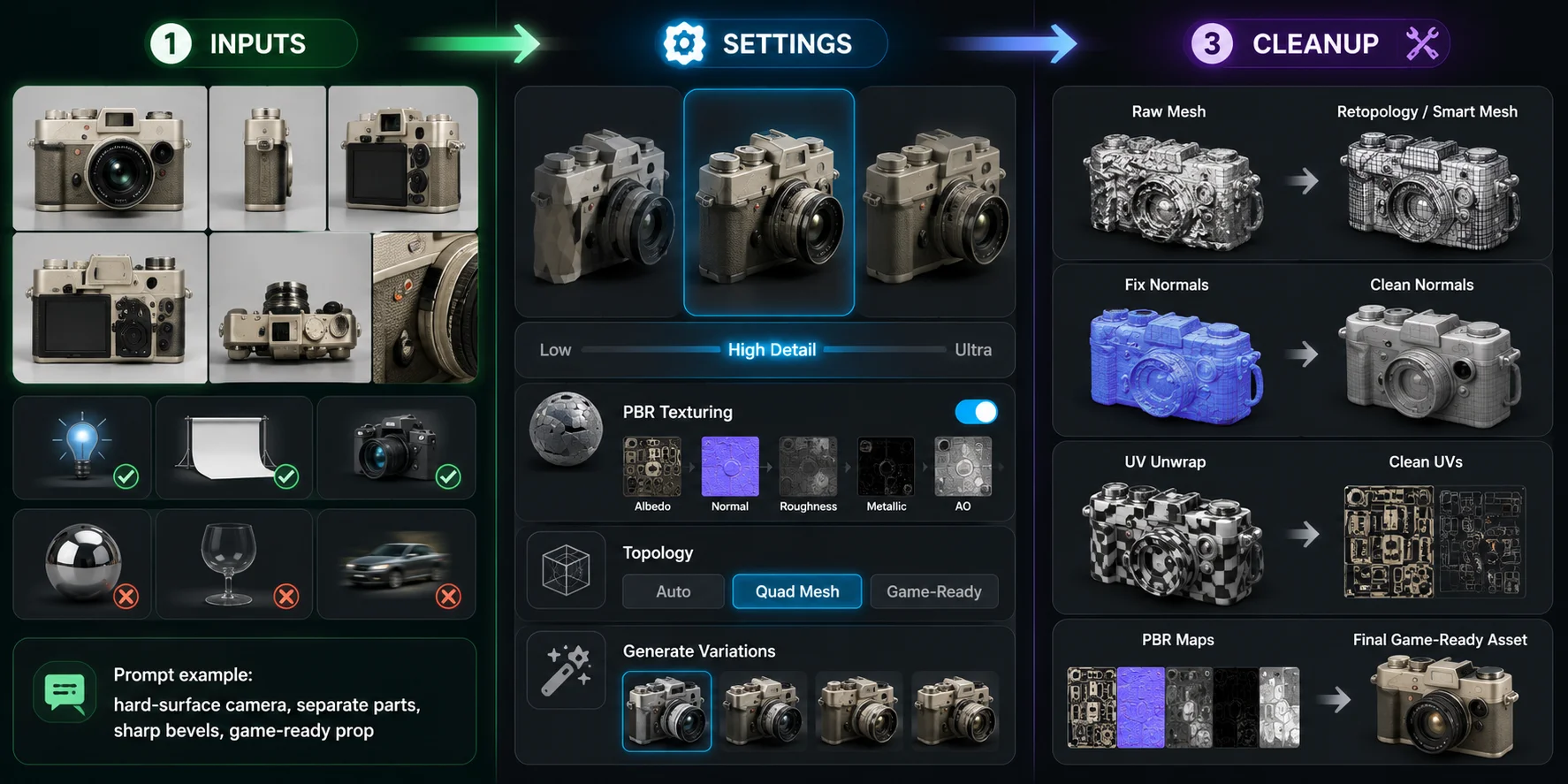 AI 3D Quality Fix Workflow